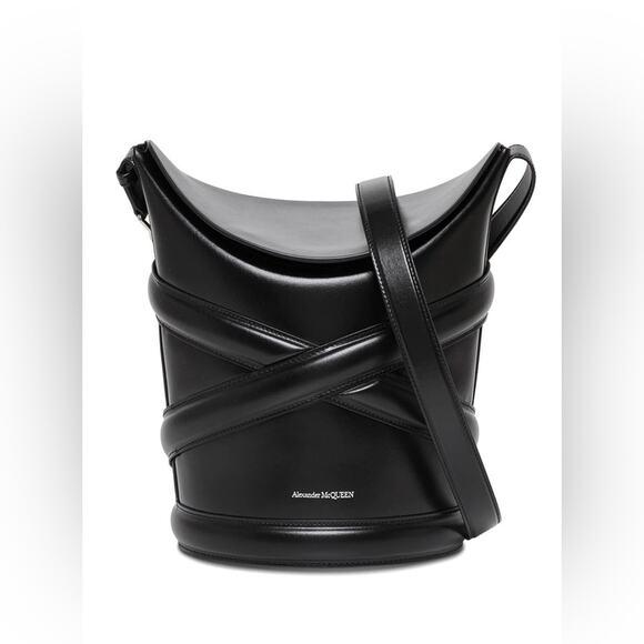 Alexander McQueen The Curve bucket bag small black - Picture 1 of 8